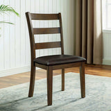 Gracefield Walnut & Dark Brown 5pc Dining Room Set - Ornate Home