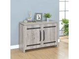 Gracie Grey Driftwood Accent Cabinet - Ornate Home