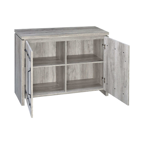 Gracie Grey Driftwood Accent Cabinet - Ornate Home