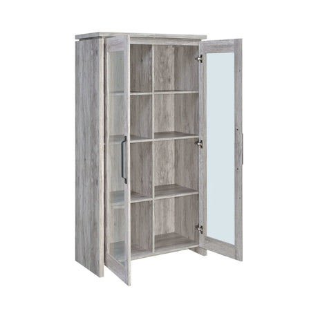 Gracie Grey Driftwood Tall Cabinet - Ornate Home