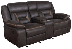 Greer Brown 3 Pc Motion Sofa Set - Ornate Home