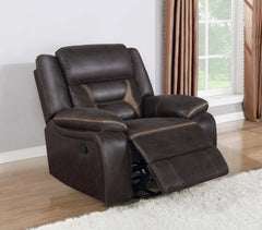 Greer Brown 3 Pc Motion Sofa Set - Ornate Home