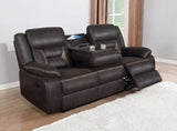 Greer Brown Motion Sofa - Ornate Home