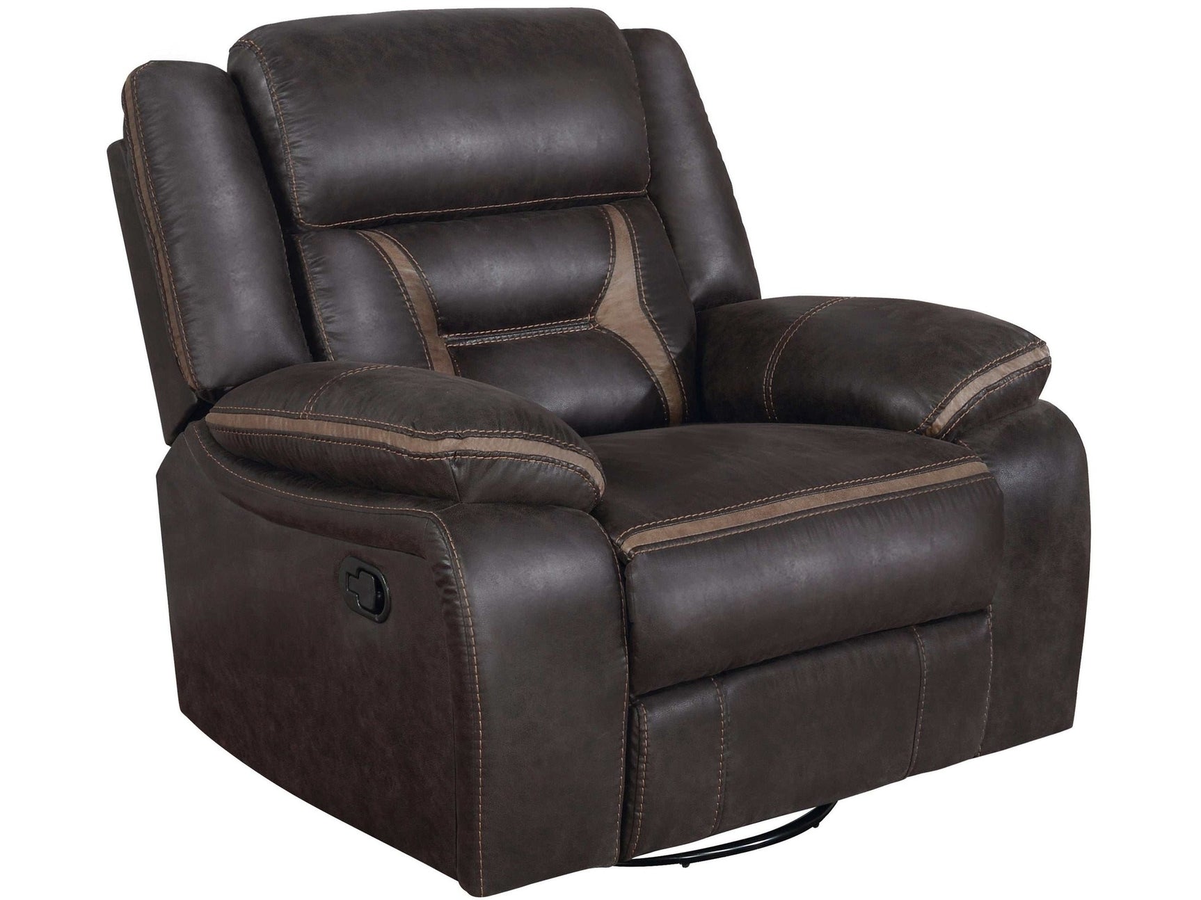 Greer Brown Swivel Glider Recliner - Ornate Home