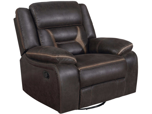 Greer Brown Swivel Glider Recliner - Ornate Home