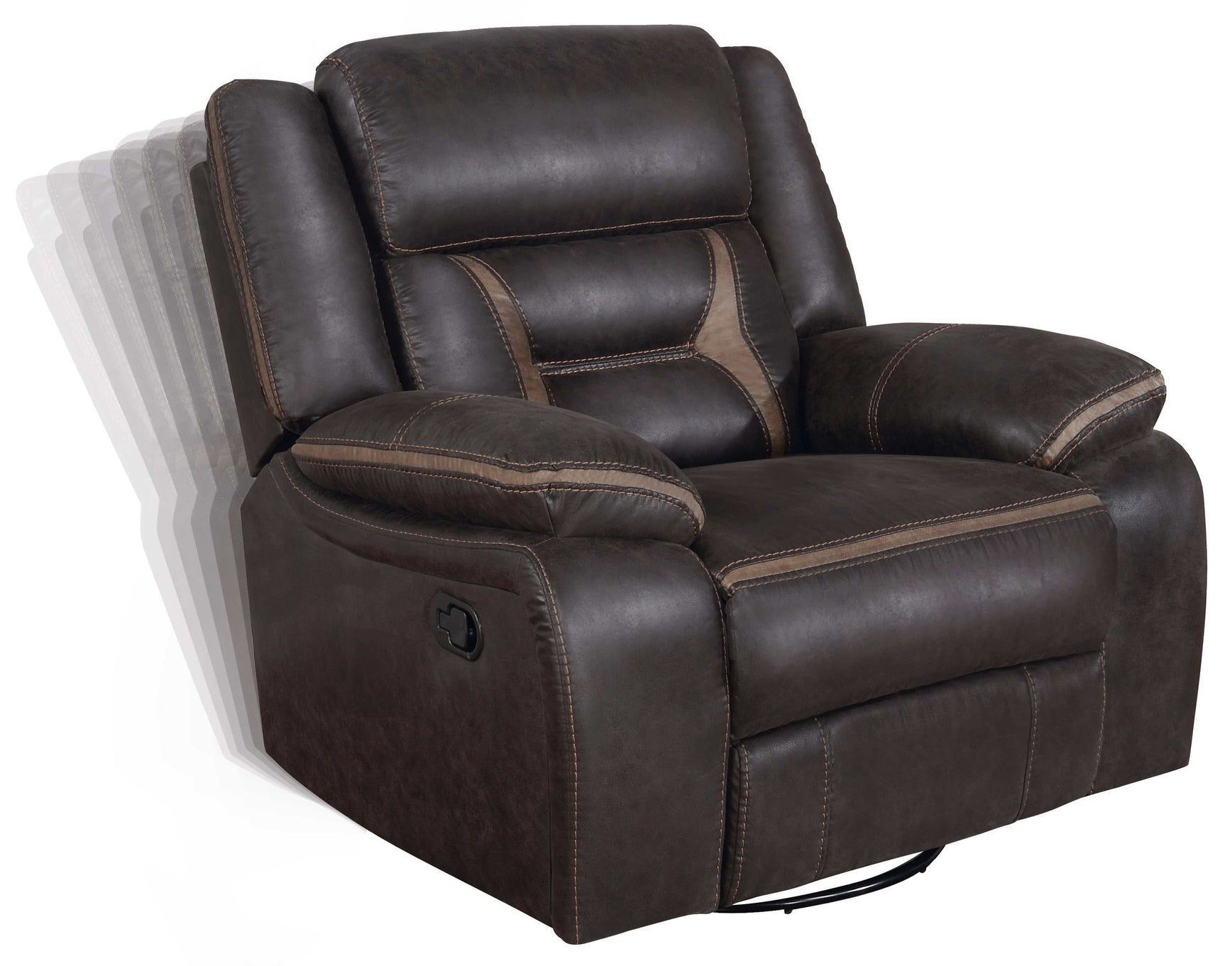 Greer Brown Swivel Glider Recliner - Ornate Home