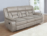 Greer Taupe 2 Pc Motion Sofa Set - Ornate Home