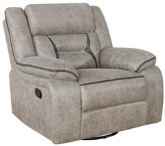Greer Taupe 3 Pc Motion Sofa Set - Ornate Home