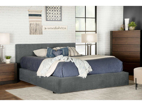 Gregory Graphite Eastern King Platform Bed - Ornate Home