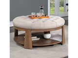 Guis Beige Round Coffee Table - Ornate Home