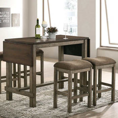Gumboro Dark Walnut & Chestnut Counter Height Dining Room Set - Ornate Home