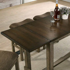 Gumboro Dark Walnut & Chestnut Counter Height Dining Room Set - Ornate Home