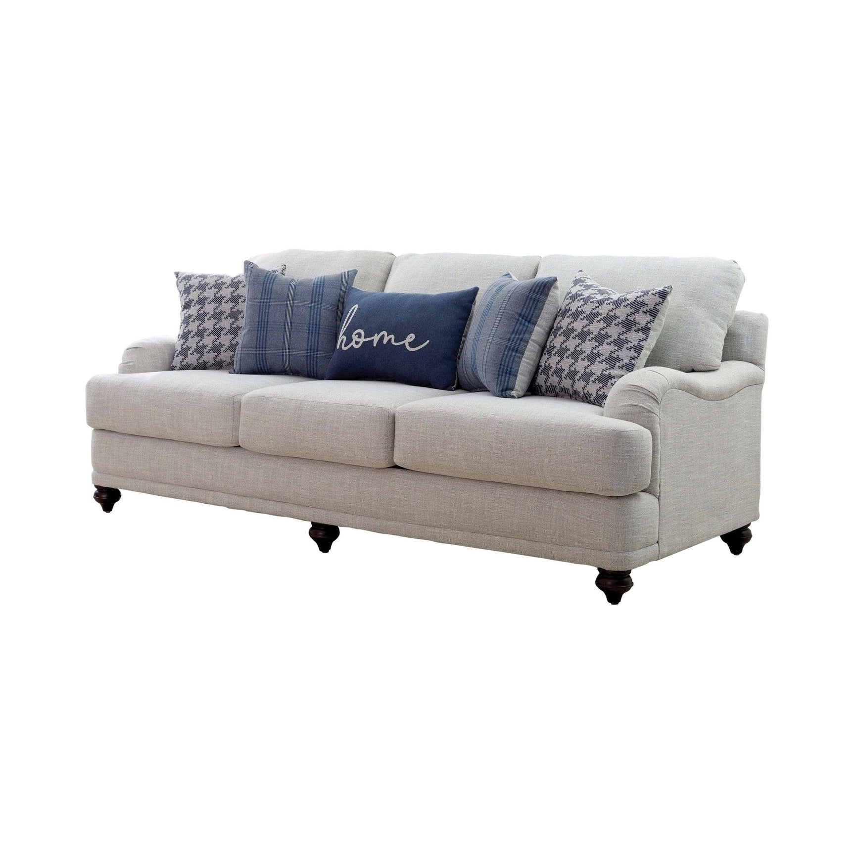 Gwen Light Grey Stationary Sofa - Ornate Home
