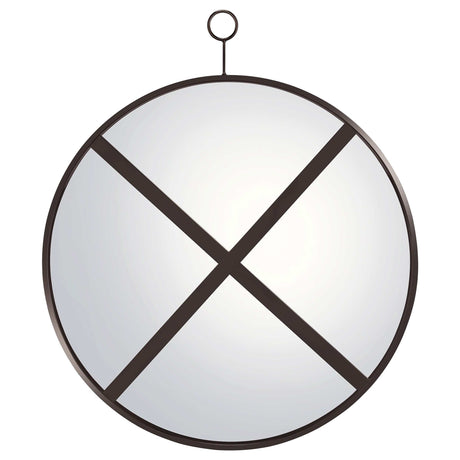 Gwyneth Mirror / Black Nickel Wall Mirror - Ornate Home