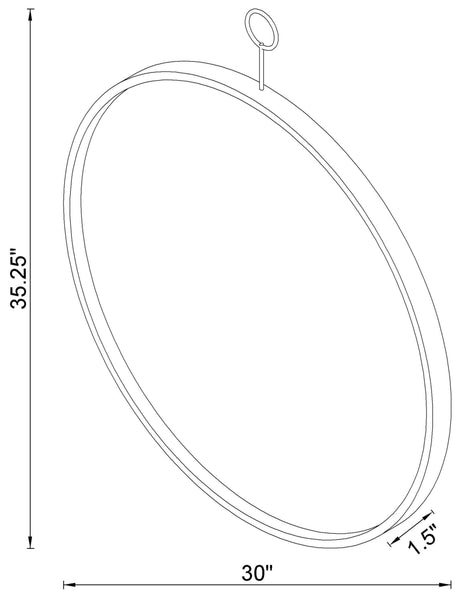 Gwyneth Mirror / Black Nickel Wall Mirror - Ornate Home