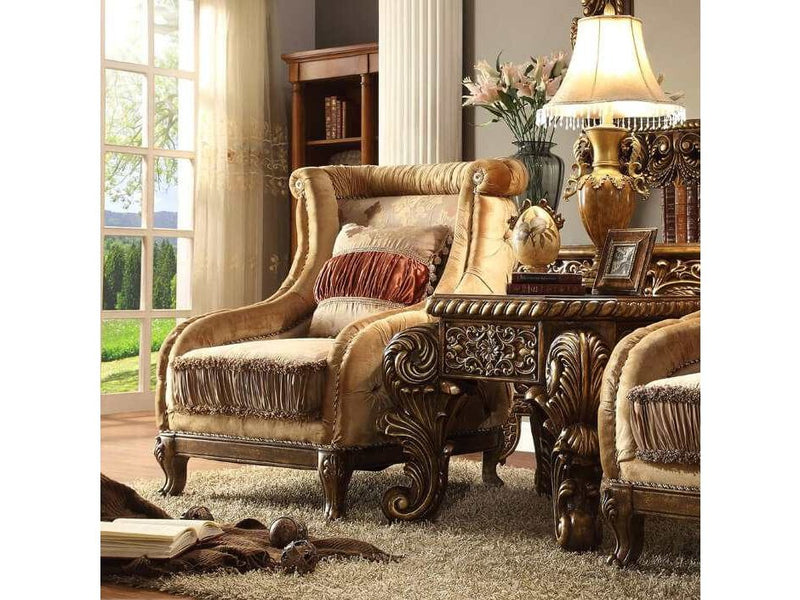Raelene - Beige & Brown - Armchair - Ornate Home