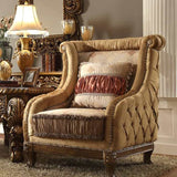 Raelene Beige & Brown Armchair - Ornate Home