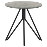 Hadi Cement / Gunmetal End Table - Ornate Home