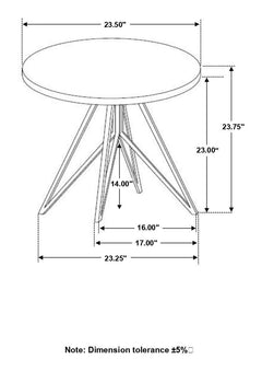 Hadi Cement / Gunmetal End Table - Ornate Home
