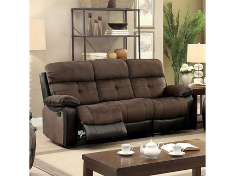 Hadley I Brown & Black Sofa - Ornate Home