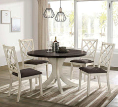 Haleigh Antique White & Gray Side Chair (Set of 2) - Ornate Home