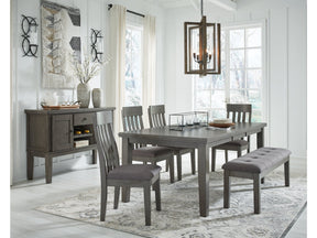 Hallanden Gray Dining Table w/ Extension - Ornate Home