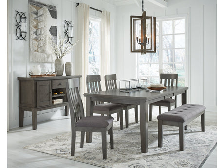 Hallanden Gray Dining Table w/ Extension - Ornate Home