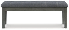 Hallanden Two-tone Gray 50" Dining Room Bench - Ornate Home