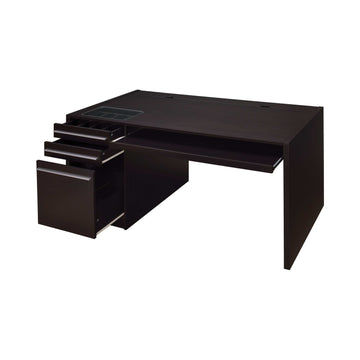 Halston Cappuccino Office Desk (60"x 30") - Ornate Home
