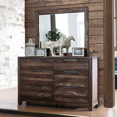 Hankinson Rustic Natural Tone Mirror - Ornate Home