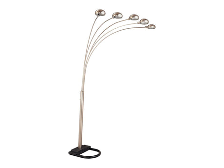 Hansen Chrome Floor Lamp w/ 5 Light - Ornate Home