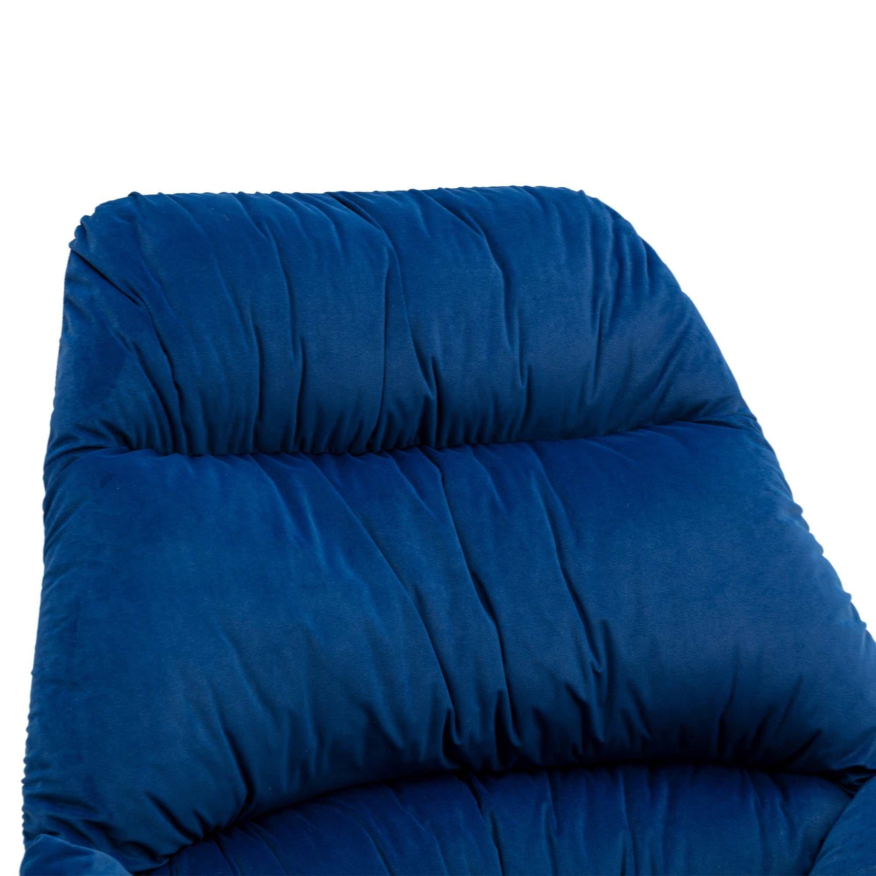 Harmony Plush Velvet Blue Rocking Chair - Ornate Home