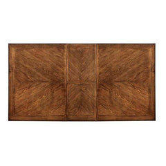 Harrisburg Vintage White/Dark Oak Dining Table w/ 18" Butterfly Leaf - Ornate Home