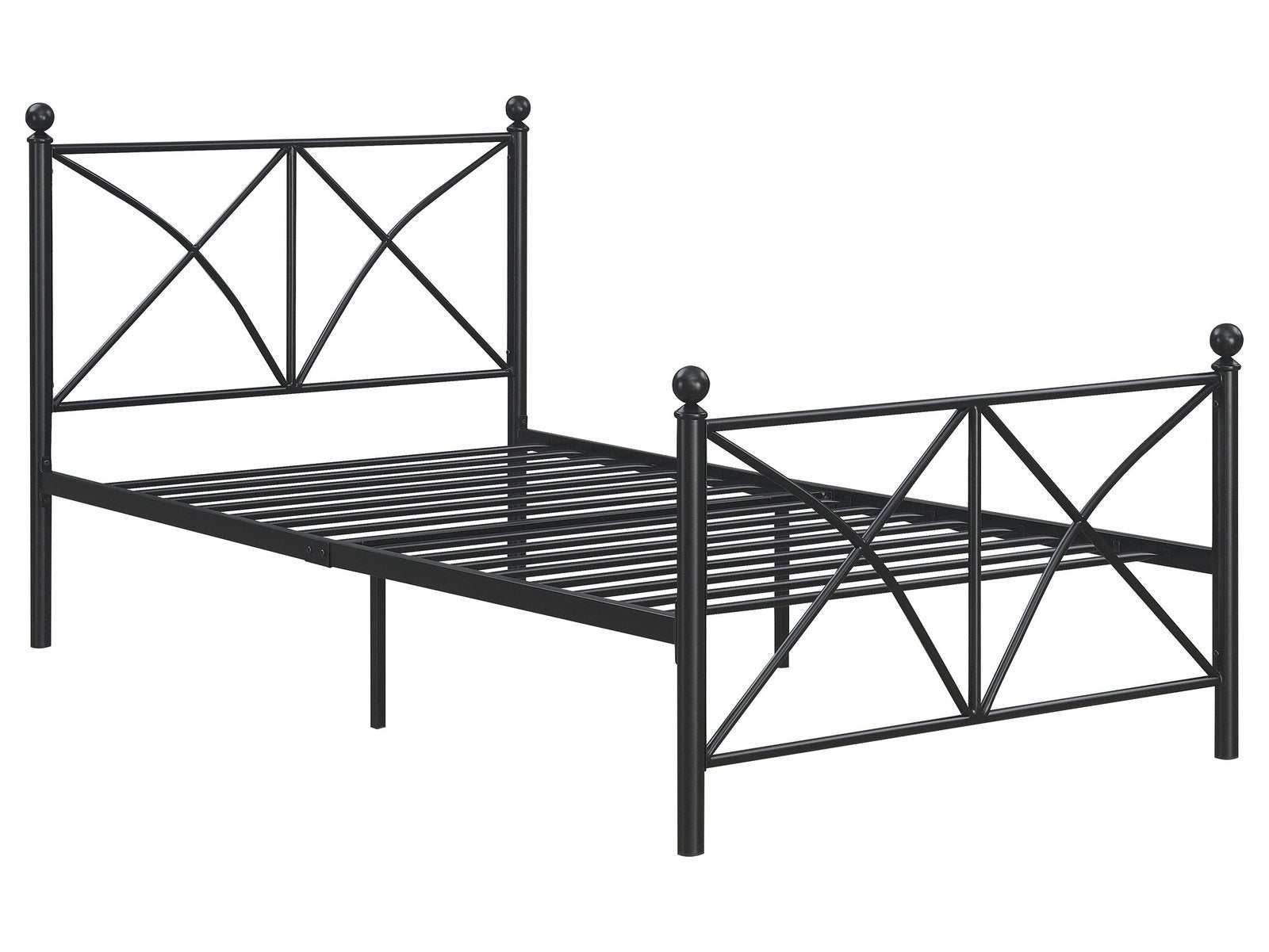 Hart Matte Black Twin Bed - Ornate Home
