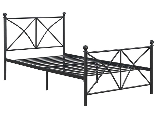 Hart Matte Black Twin Bed - Ornate Home