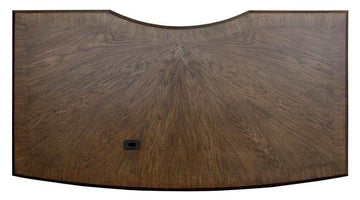 Hartshill Burnished Oak 7-Drawer Executive Desk - Ornate Home