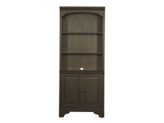 Hartshill Burnished Oak Bookcase w/ Cabinet - Ornate Home