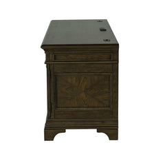 Hartshill Burnished Oak Credenza w/ Power Outlet - Ornate Home
