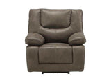 Harumi Power Motion Recliner in Gray LeatherAire - Ornate Home