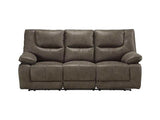 Harumi Power Motion Sofa in Gray LeatherAire - Ornate Home