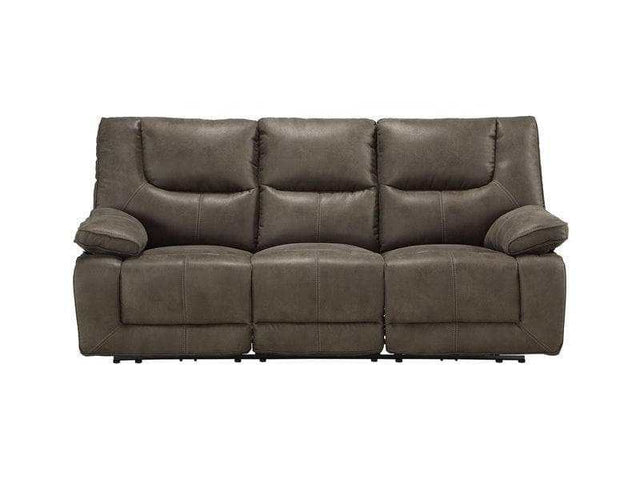 Harumi Power Motion Sofa in Gray LeatherAire - Ornate Home