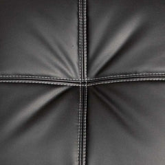 Hauser Black/Chrome Futon Sofa - Ornate Home