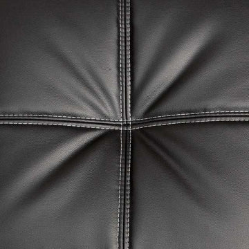 Hauser Black/Chrome Futon Sofa - Ornate Home