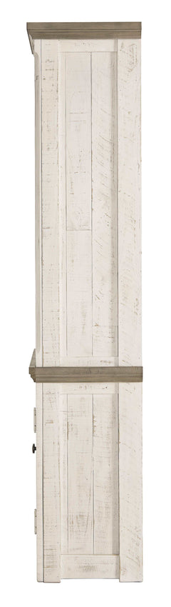 Havalance Weathered Gray & Vintage White Entertainment Center / 4pc - Ornate Home