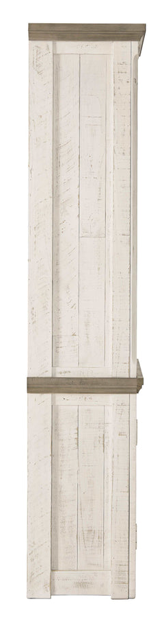 Havalance Weathered Gray & Vintage White Entertainment Center / 4pc - Ornate Home