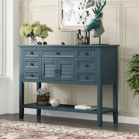 Havasu Modern Console Table Blue - Ornate Home