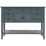 Havasu Modern Console Table Blue - Ornate Home