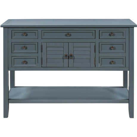 Havasu Modern Console Table Blue - Ornate Home