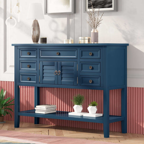 Havasu Modern Console Table Navy Blue - Ornate Home