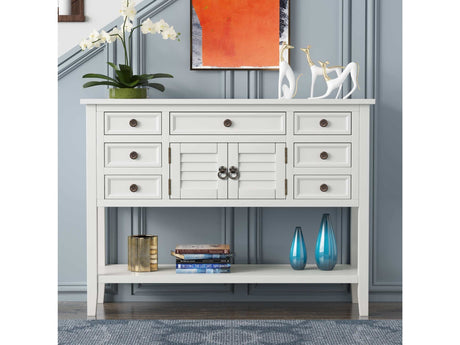 Havasu Modern Console Table White - Ornate Home